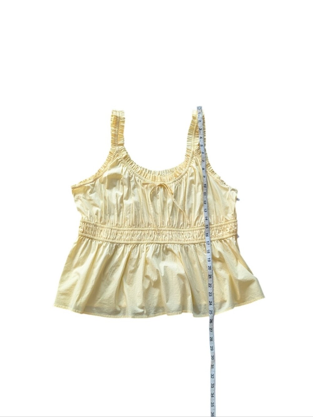 LC Lauren Conrad Shirred Babydoll Tank Top NWT - Picture 12 of 12